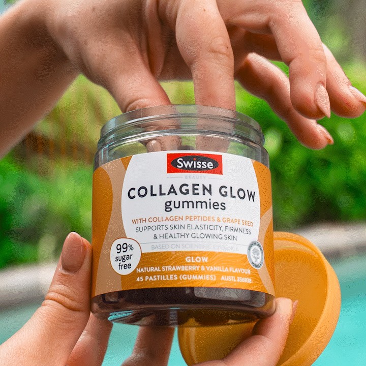 swisse beauty collagen glow gummies with collagen peptides