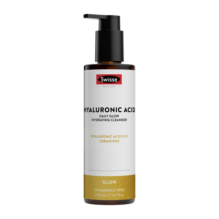 swisse skincare hyaluronic acid daily glow hydrating cleanser