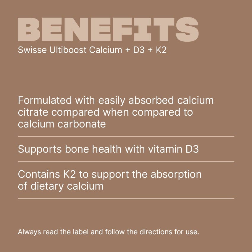 swisse ultiboost - calcium d3 k2