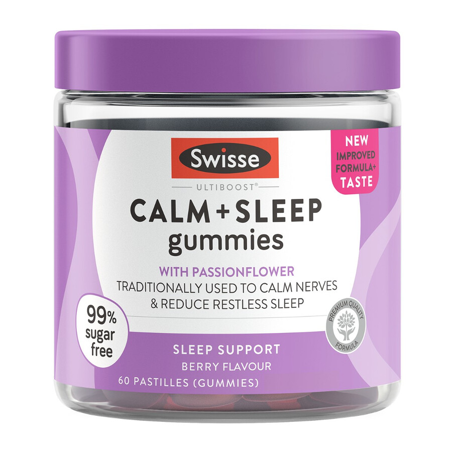 swisse ultiboost calm sleep gummies with passionflower