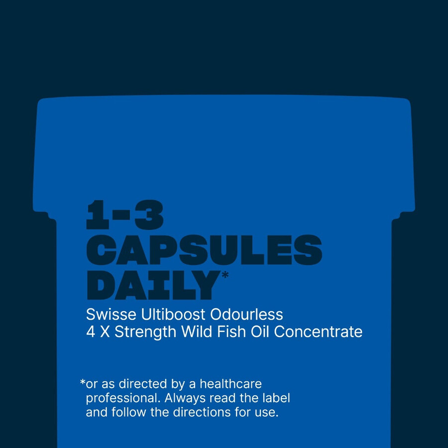 swisse ultiboost odourless 4 x strength wild fish oil concentrate