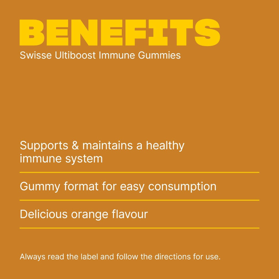 swisse ultiboost immune gummies convenient immune health support