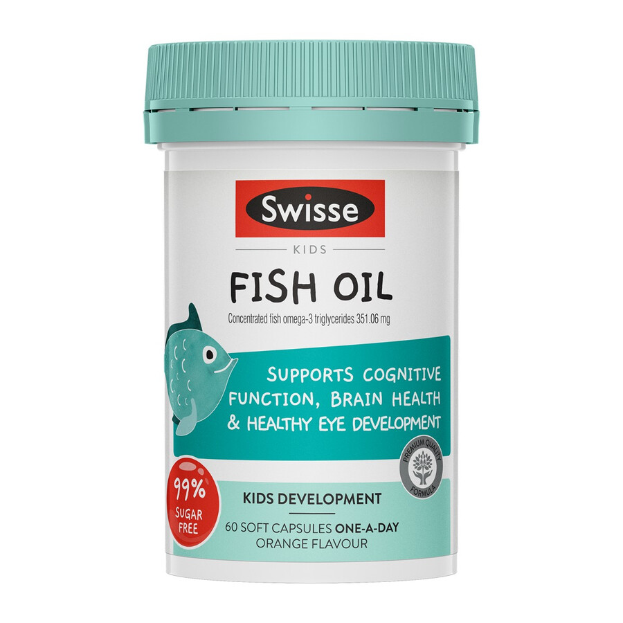 swisse kids fish oil brain development eye health support