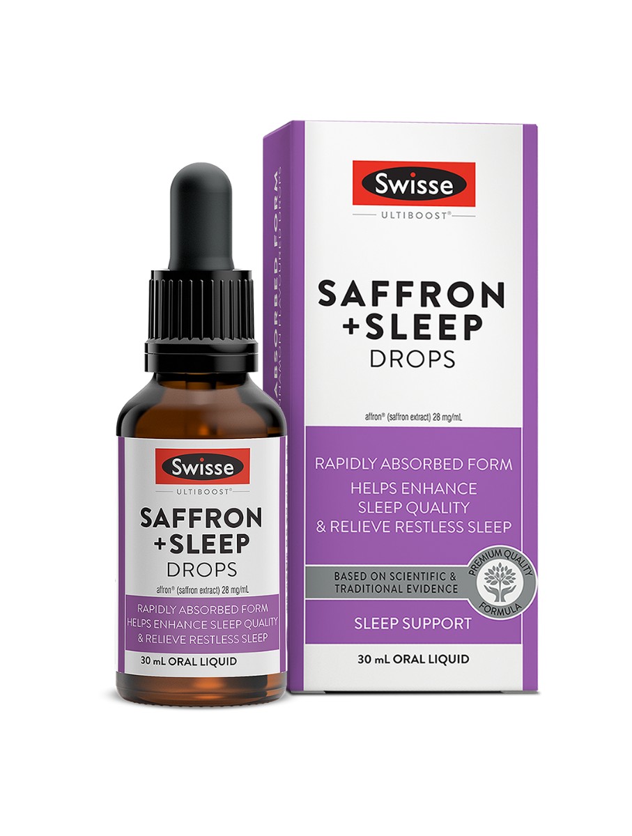 swisse ultiboost saffron sleep drops rapidly absorbed form