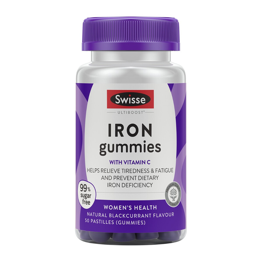 swisse ultiboost iron gummies tiredness fatigue relief