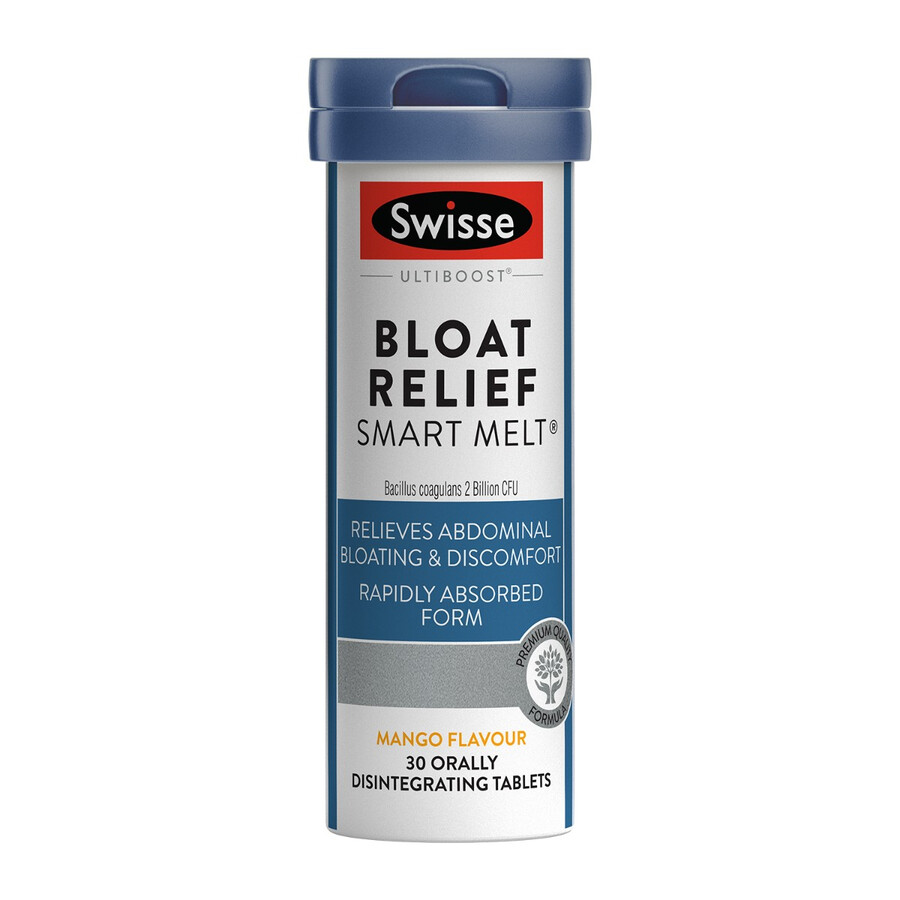 swisse ultiboost bloat relief smart melt rapidly absorbed form