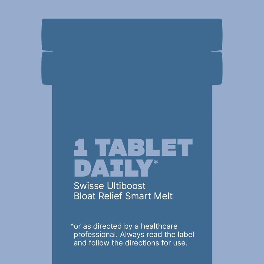 swisse ultiboost bloat relief smart melt rapidly absorbed form