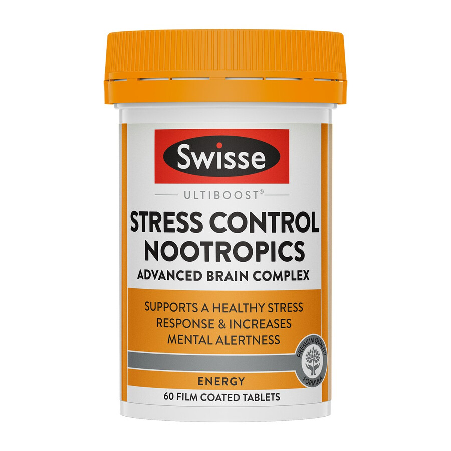 swisse ultiboost stress control nootropics advanced brain complex