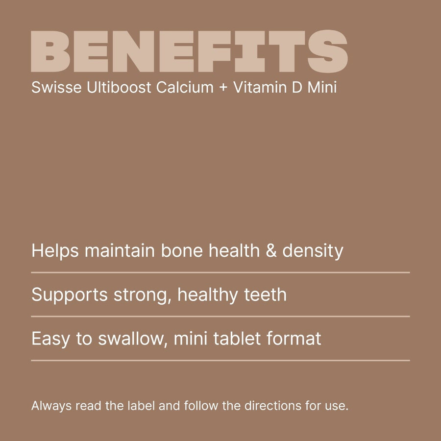 swisse ultiboost calcium vitamin d mini tabs